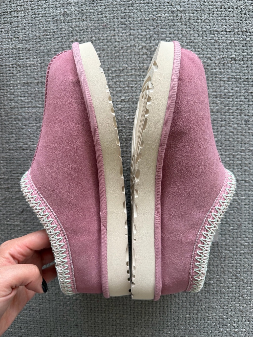 UGG Tasman II Pink Suede Slippers Women’s 9 Brand New in Box - Picture 9 of 12